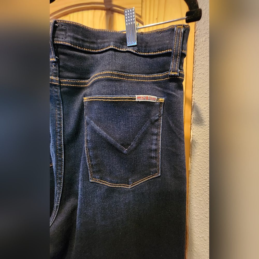 Hudson jeans, Women's high rise skinny jeans, size 28, dark blue color deliah